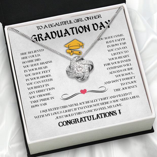 Graduation Day Personalized Message Card Necklace