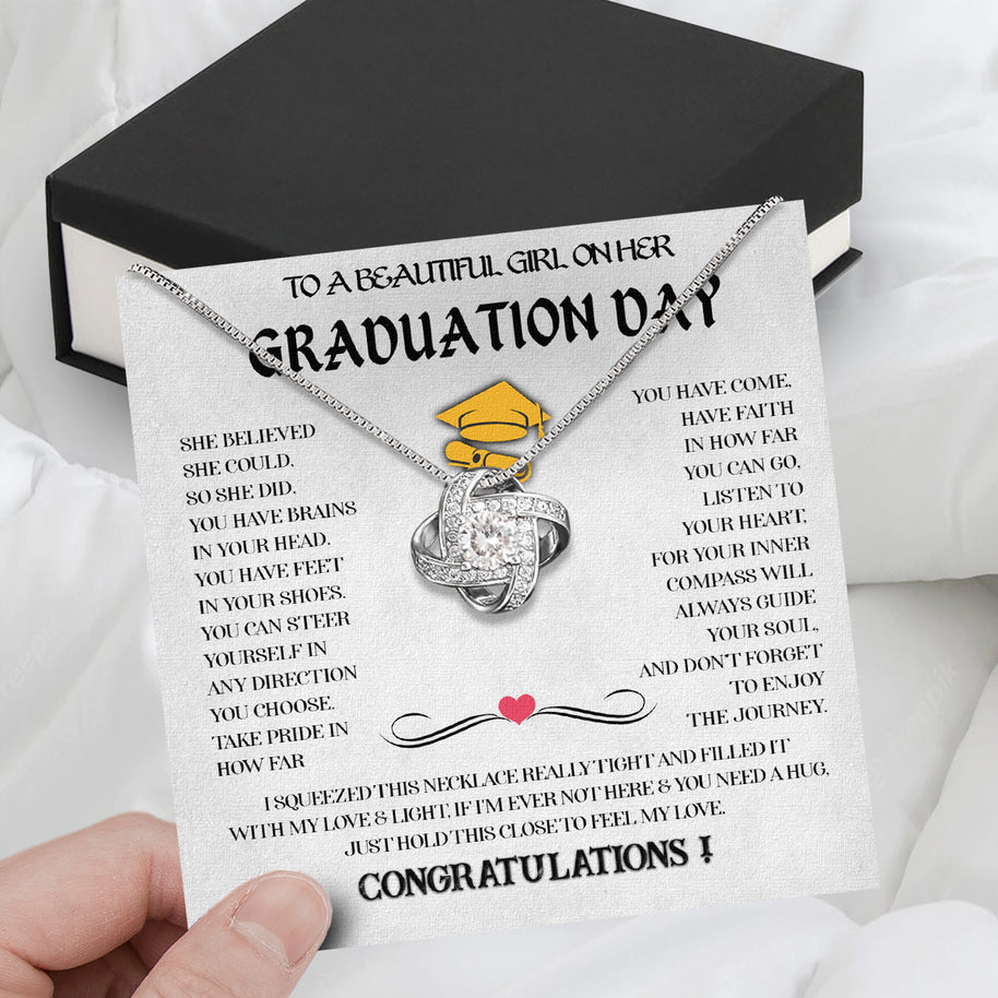 Graduation Day Personalized Message Card Necklace