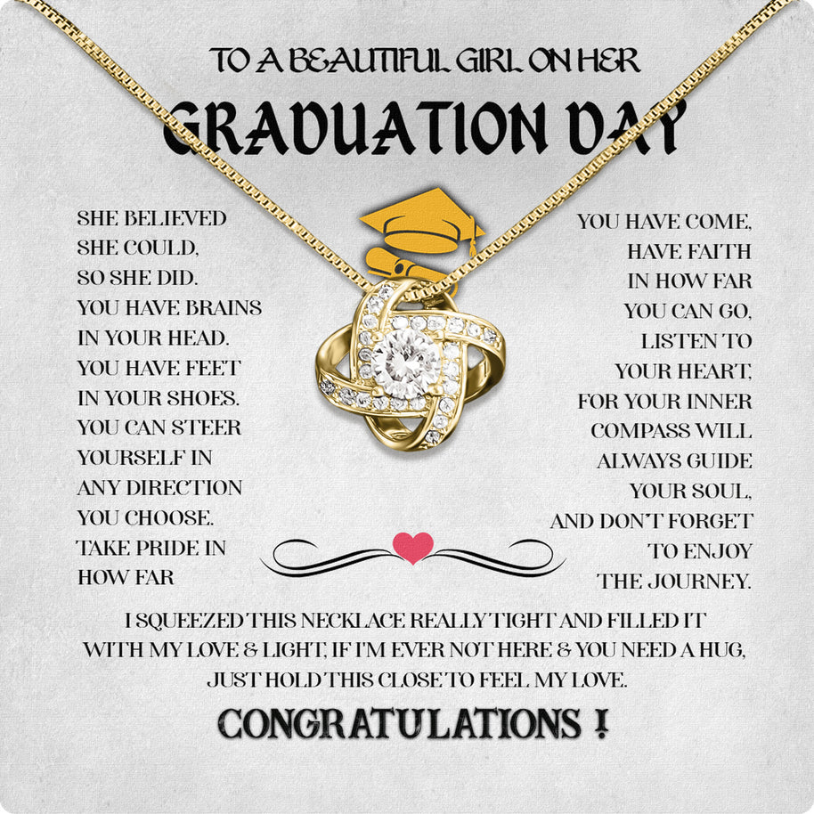 Graduation Day Personalized Message Card Necklace