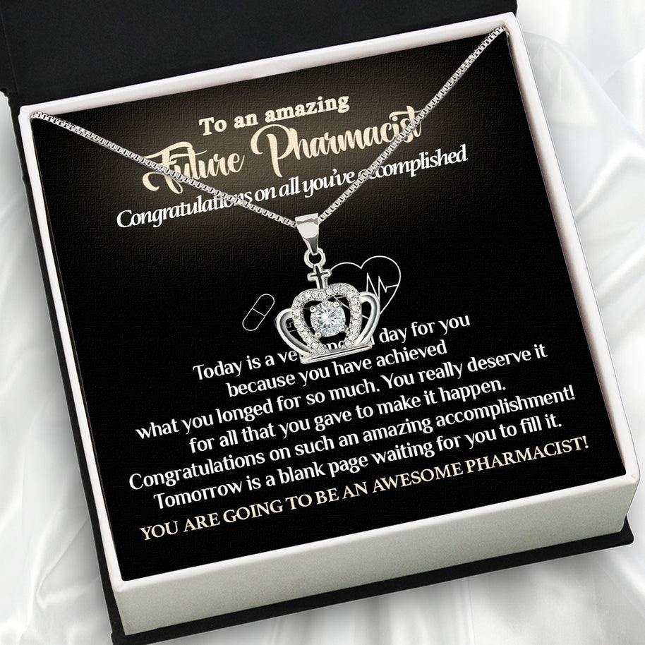 Graduation Day Personalized Message Card Necklace