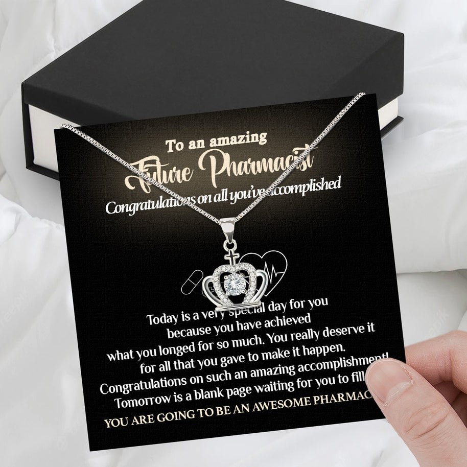 Graduation Day Personalized Message Card Necklace