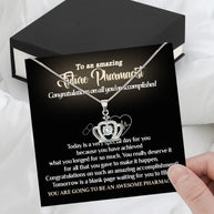 Graduation Day Personalized Message Card Necklace
