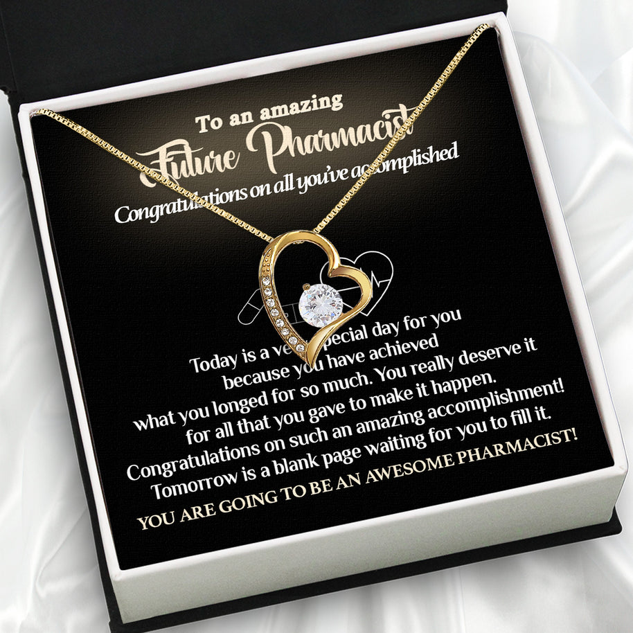 Graduation Day Personalized Message Card Necklace