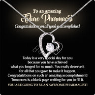 Graduation Day Personalized Message Card Necklace