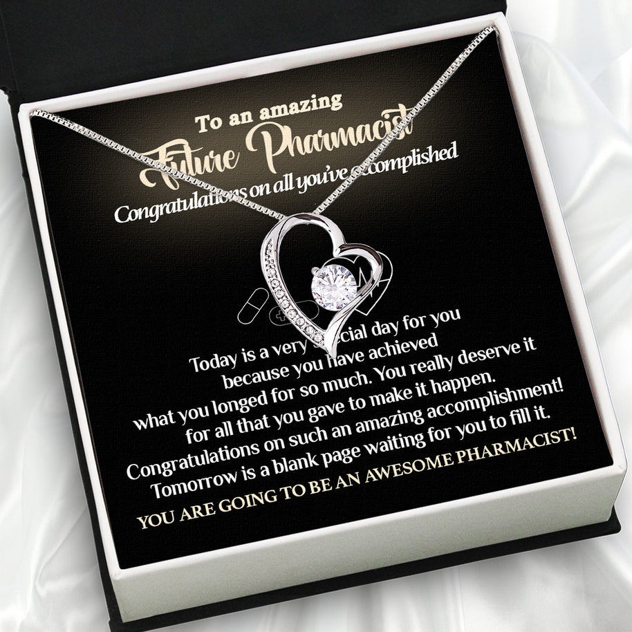 Graduation Day Personalized Message Card Necklace