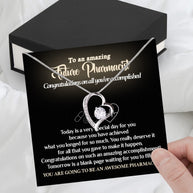 Graduation Day Personalized Message Card Necklace