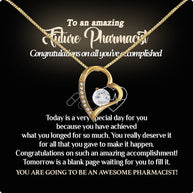 Graduation Day Personalized Message Card Necklace
