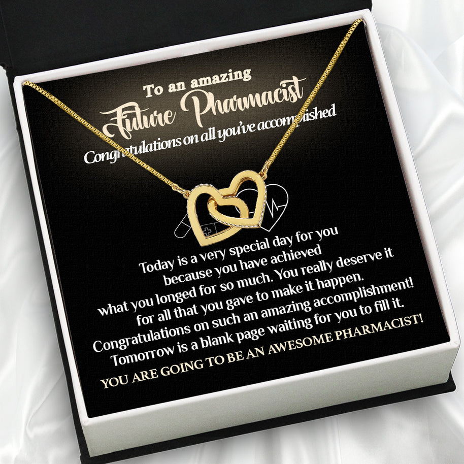 Graduation Day Personalized Message Card Necklace