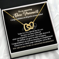 Graduation Day Personalized Message Card Necklace