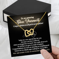 Graduation Day Personalized Message Card Necklace