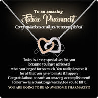 Graduation Day Personalized Message Card Necklace