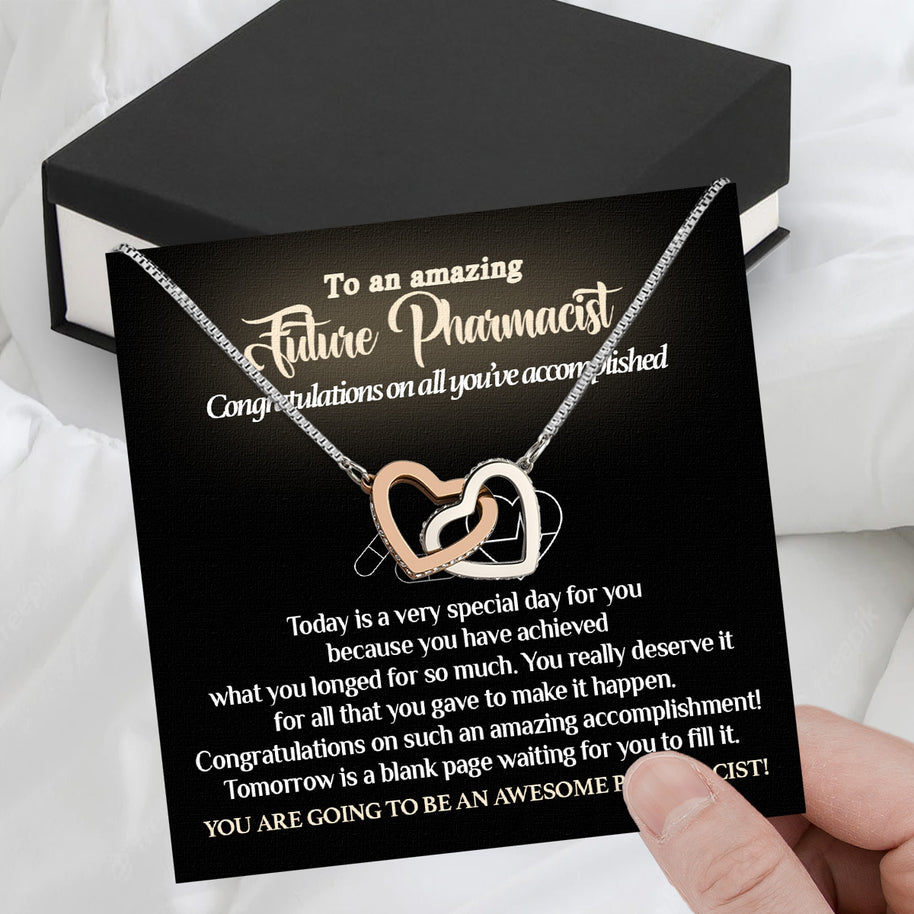 Graduation Day Personalized Message Card Necklace