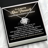 Graduation Day Personalized Message Card Necklace