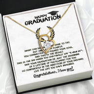 Graduation Day Personalized Message Card Necklace