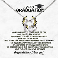Graduation Day Personalized Message Card Necklace