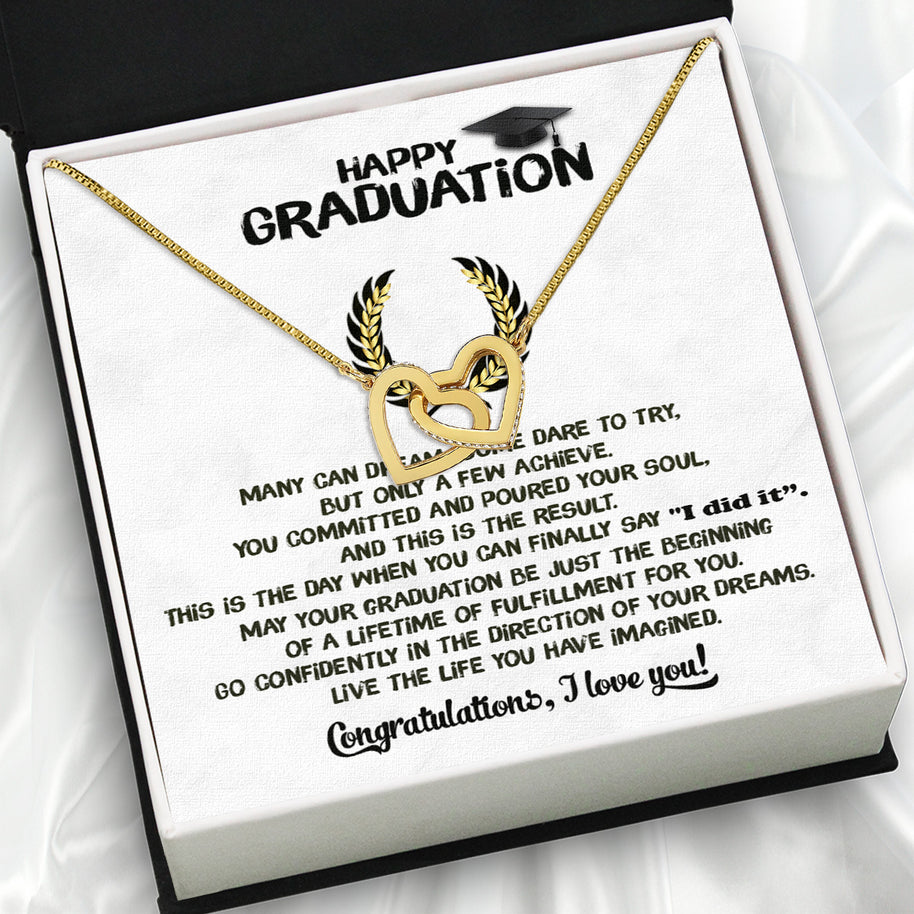 Graduation Day Personalized Message Card Necklace