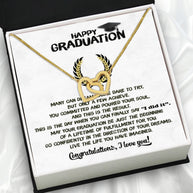 Graduation Day Personalized Message Card Necklace