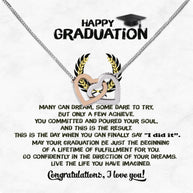 Graduation Day Personalized Message Card Necklace