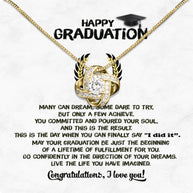 Graduation Day Personalized Message Card Necklace