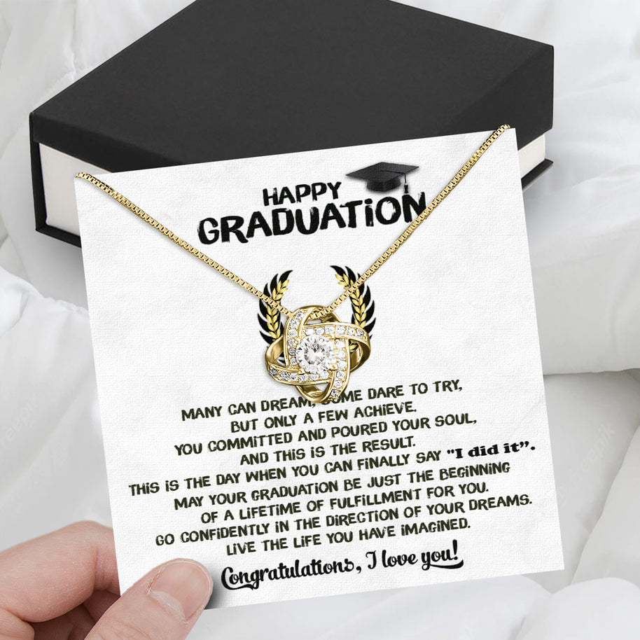 Graduation Day Personalized Message Card Necklace