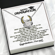 Graduation Day Personalized Message Card Necklace