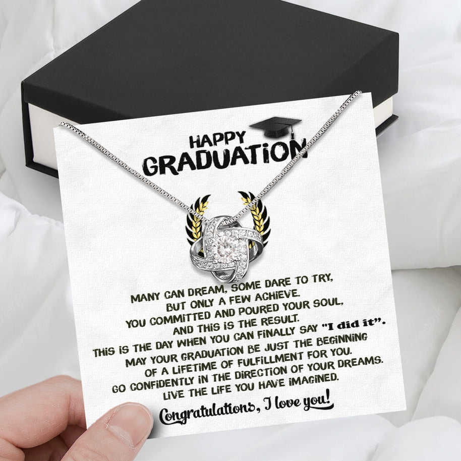 Graduation Day Personalized Message Card Necklace