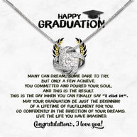 Graduation Day Personalized Message Card Necklace