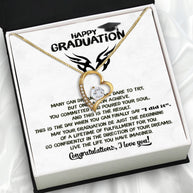 Graduation Day Personalized Message Card Necklace