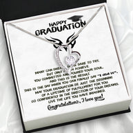 Graduation Day Personalized Message Card Necklace