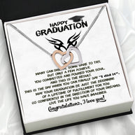 Graduation Day Personalized Message Card Necklace