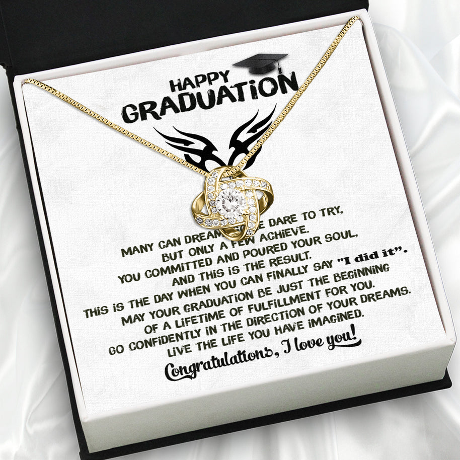 Graduation Day Personalized Message Card Necklace