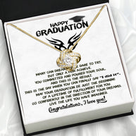 Graduation Day Personalized Message Card Necklace