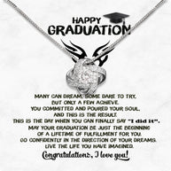 Graduation Day Personalized Message Card Necklace
