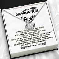 Graduation Day Personalized Message Card Necklace