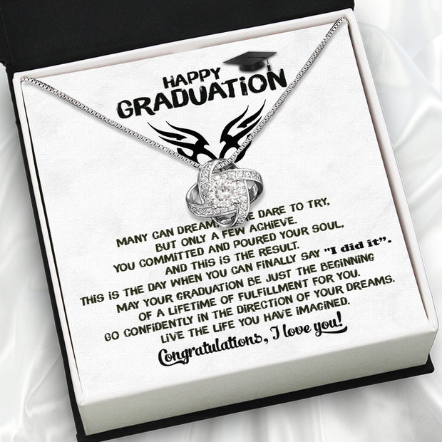 Graduation Day Personalized Message Card Necklace