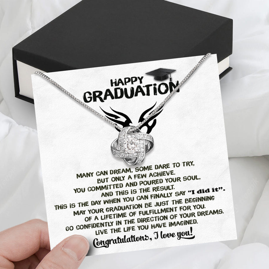 Graduation Day Personalized Message Card Necklace