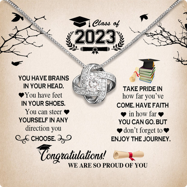 Graduation Day Personalized Message Card Necklace