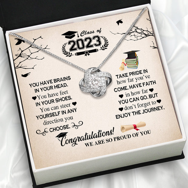 Graduation Day Personalized Message Card Necklace