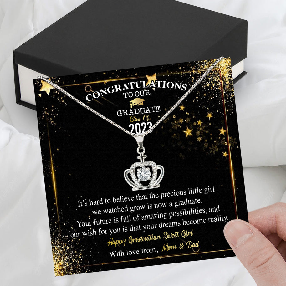 Graduation Day Personalized Message Card Necklace