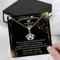 Graduation Day Personalized Message Card Necklace