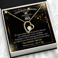 Graduation Day Personalized Message Card Necklace