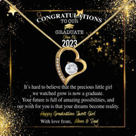 Graduation Day Personalized Message Card Necklace