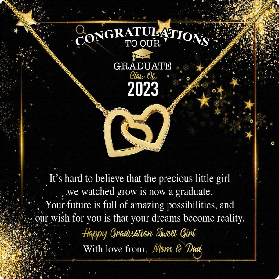 Graduation Day Personalized Message Card Necklace