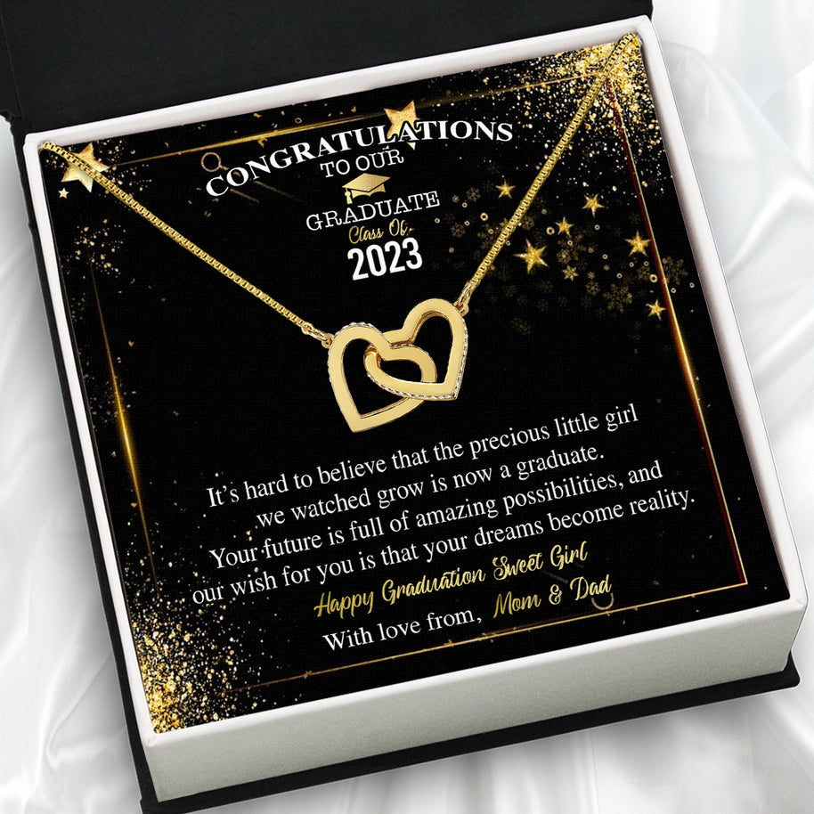 Graduation Day Personalized Message Card Necklace