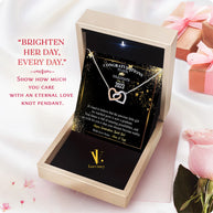 Graduation Day Personalized Message Card Necklace