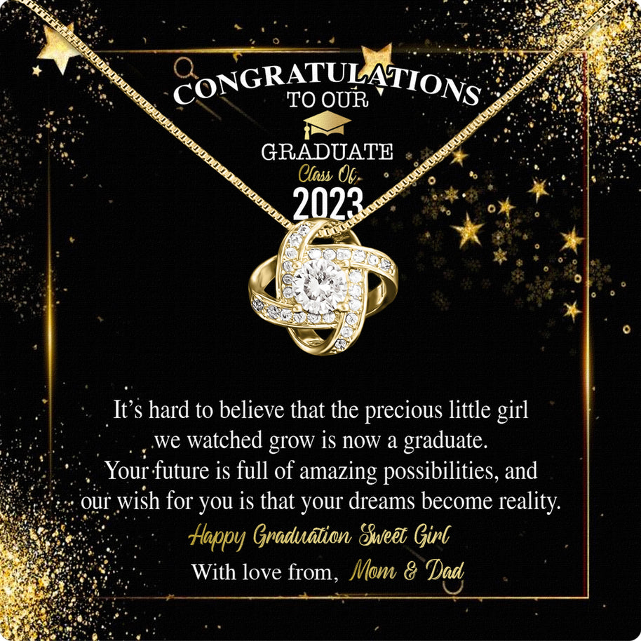 Graduation Day Personalized Message Card Necklace