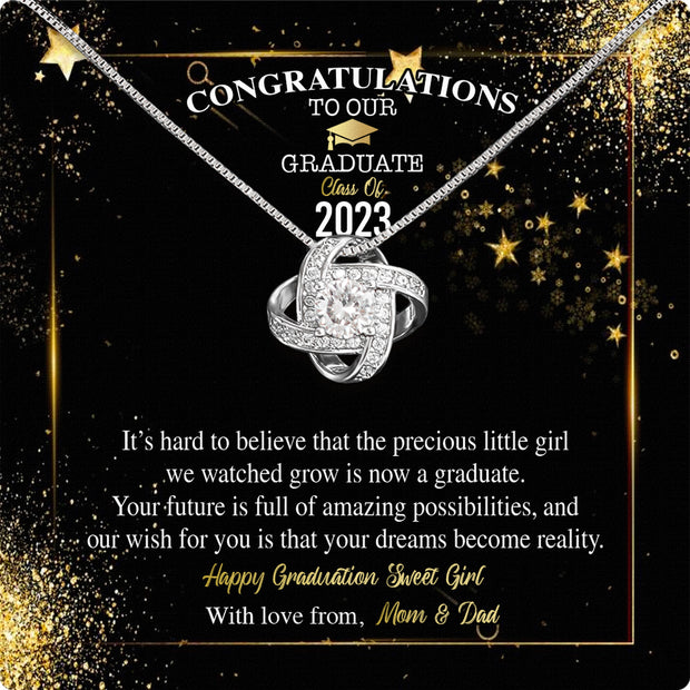 Graduation Day Personalized Message Card Necklace
