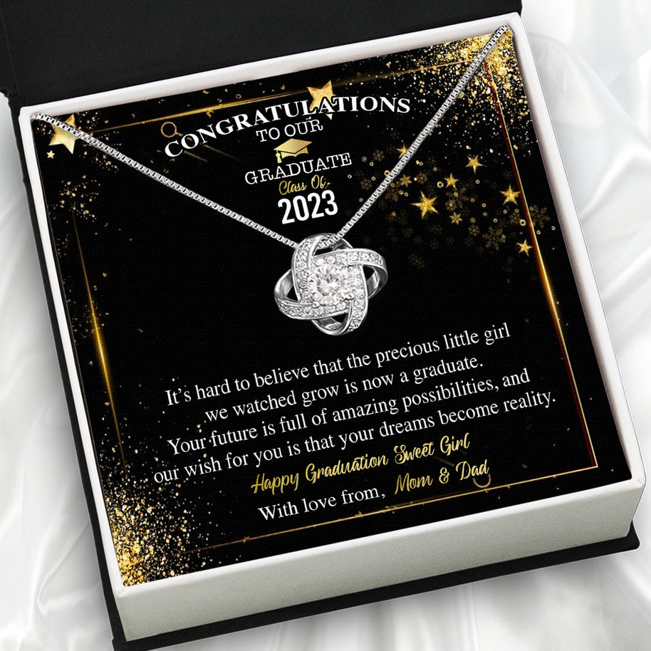 Graduation Day Personalized Message Card Necklace