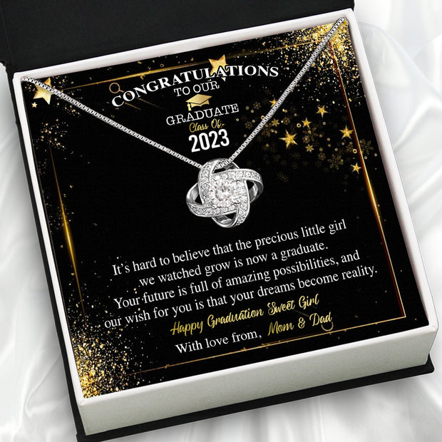 Graduation Day Personalized Message Card Necklace