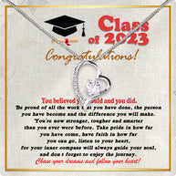 Graduation Day Personalized Message Card Necklace
